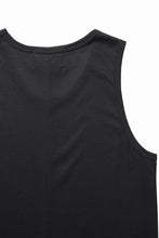 画像をギャラリービューアに読み込む, N/07 MINIMAL TANK TOP / MVS SPIRAL TELECO (BLACK)