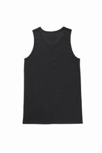 画像をギャラリービューアに読み込む, N/07 MINIMAL TANK TOP / MVS SPIRAL TELECO (BLACK)