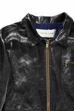 画像をギャラリービューアに読み込む, A TENTATIVE ATELIER MARCEL POOT LEATHER ZIPPER WORKER JACKET / VACCHETTA HORSE LEATHER (BLACK)