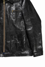 画像をギャラリービューアに読み込む, A TENTATIVE ATELIER MARCEL POOT LEATHER ZIPPER WORKER JACKET / VACCHETTA HORSE LEATHER (BLACK)
