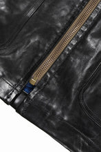 画像をギャラリービューアに読み込む, A TENTATIVE ATELIER MARCEL POOT LEATHER ZIPPER WORKER JACKET / VACCHETTA HORSE LEATHER (BLACK)
