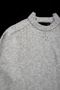 Load image into Gallery viewer, 【SAMPLE SALE】A.F ARTEFACT KNIT SWEATER / MELANGE WOOL (KHAKI)