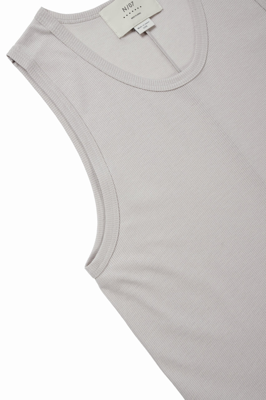 N/07 MINIMAL TANK TOP / MVS SPIRAL TELECO (GREIGE)