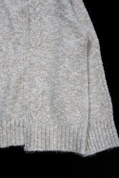Load image into Gallery viewer, 【SAMPLE SALE】A.F ARTEFACT KNIT SWEATER / MELANGE WOOL (KHAKI)