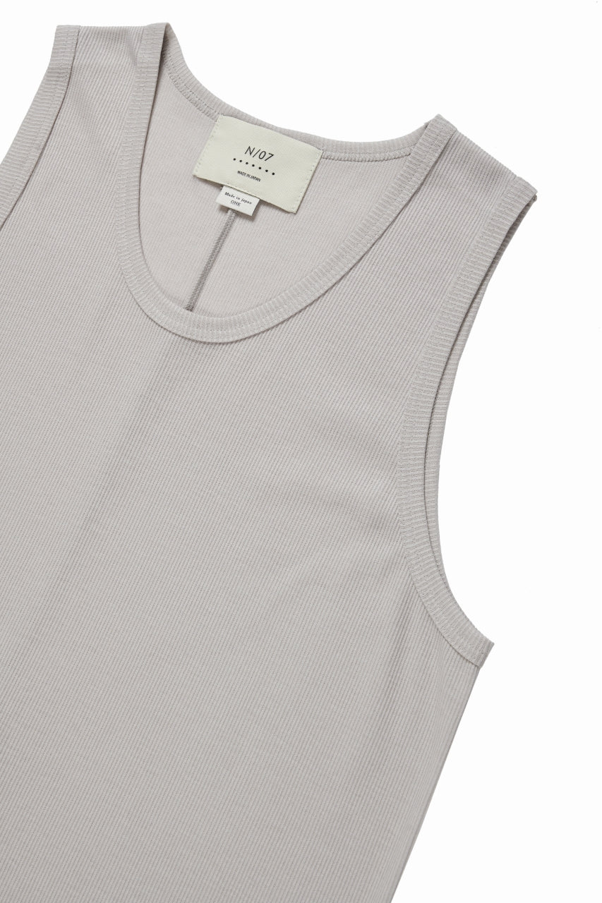 N/07 MINIMAL TANK TOP / MVS SPIRAL TELECO (GREIGE)