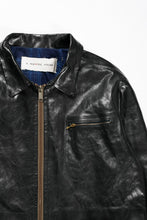 画像をギャラリービューアに読み込む, A TENTATIVE ATELIER MARCEL POOT LEATHER ZIPPER WORKER JACKET / VACCHETTA HORSE LEATHER (BLACK)