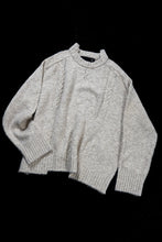 Load image into Gallery viewer, 【SAMPLE SALE】A.F ARTEFACT KNIT SWEATER / MELANGE WOOL (KHAKI)