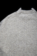 Load image into Gallery viewer, 【SAMPLE SALE】A.F ARTEFACT KNIT SWEATER / MELANGE WOOL (KHAKI)