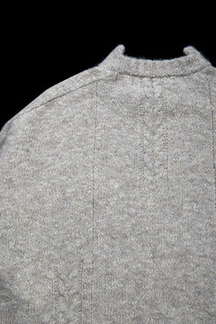 Load image into Gallery viewer, 【SAMPLE SALE】A.F ARTEFACT KNIT SWEATER / MELANGE WOOL (KHAKI)