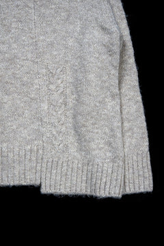 Load image into Gallery viewer, 【SAMPLE SALE】A.F ARTEFACT KNIT SWEATER / MELANGE WOOL (KHAKI)