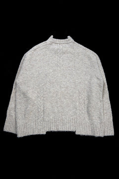 Load image into Gallery viewer, 【SAMPLE SALE】A.F ARTEFACT KNIT SWEATER / MELANGE WOOL (KHAKI)