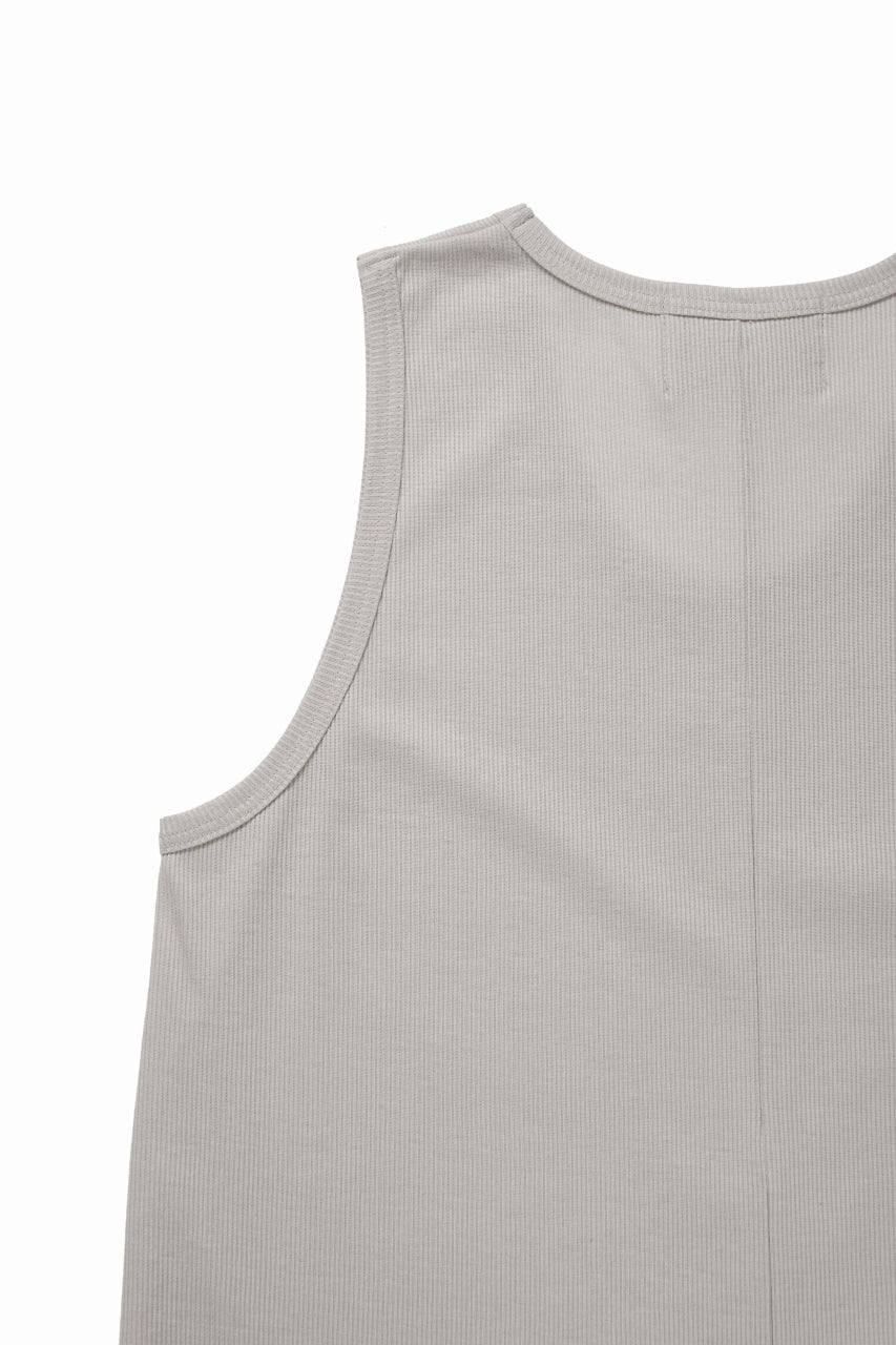 画像をギャラリービューアに読み込む, N/07 MINIMAL TANK TOP / MVS SPIRAL TELECO (GREIGE)