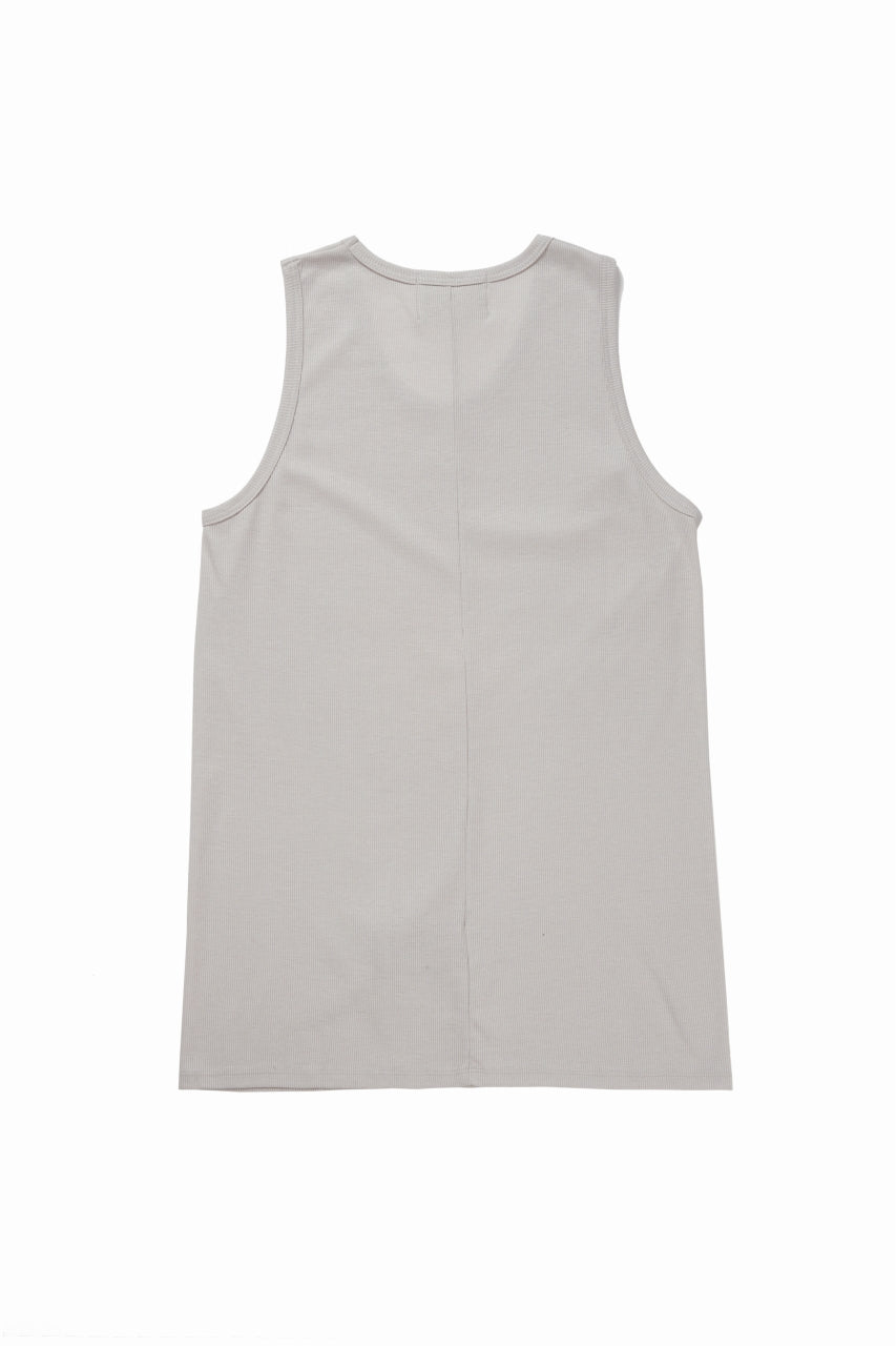 画像をギャラリービューアに読み込む, N/07 MINIMAL TANK TOP / MVS SPIRAL TELECO (GREIGE)