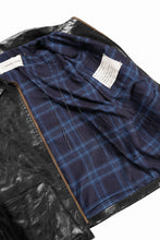 画像をギャラリービューアに読み込む, A TENTATIVE ATELIER MARCEL POOT LEATHER ZIPPER WORKER JACKET / VACCHETTA HORSE LEATHER (BLACK)
