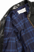 画像をギャラリービューアに読み込む, A TENTATIVE ATELIER MARCEL POOT LEATHER ZIPPER WORKER JACKET / VACCHETTA HORSE LEATHER (BLACK)