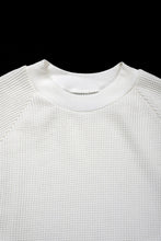 Load image into Gallery viewer, 【SAMPLE SALE】A.F ARTEFACT OVER SIZED DOLMAN LONG PULL OVER / WAFFLE COTTON JERSEY (WHITE)