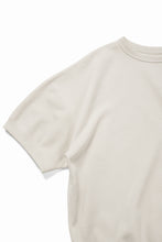 画像をギャラリービューアに読み込む, N/07 BASIC TOP / RIBBED CARDBOARD KNIT JERSEY (LIGHT BEIGE)