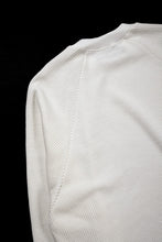 Load image into Gallery viewer, 【SAMPLE SALE】A.F ARTEFACT OVER SIZED DOLMAN LONG PULL OVER / WAFFLE COTTON JERSEY (WHITE)