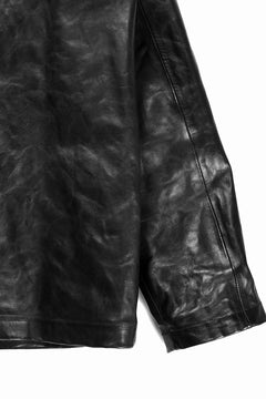 画像をギャラリービューアに読み込む, A TENTATIVE ATELIER MARCEL POOT LEATHER ZIPPER WORKER JACKET / VACCHETTA HORSE LEATHER (BLACK)