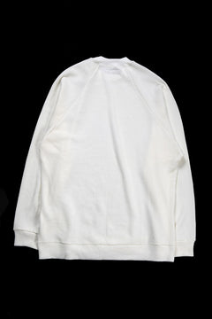 Load image into Gallery viewer, 【SAMPLE SALE】A.F ARTEFACT OVER SIZED DOLMAN LONG PULL OVER / WAFFLE COTTON JERSEY (WHITE)