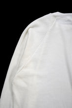 Load image into Gallery viewer, 【SAMPLE SALE】A.F ARTEFACT OVER SIZED DOLMAN LONG PULL OVER / WAFFLE COTTON JERSEY (WHITE)