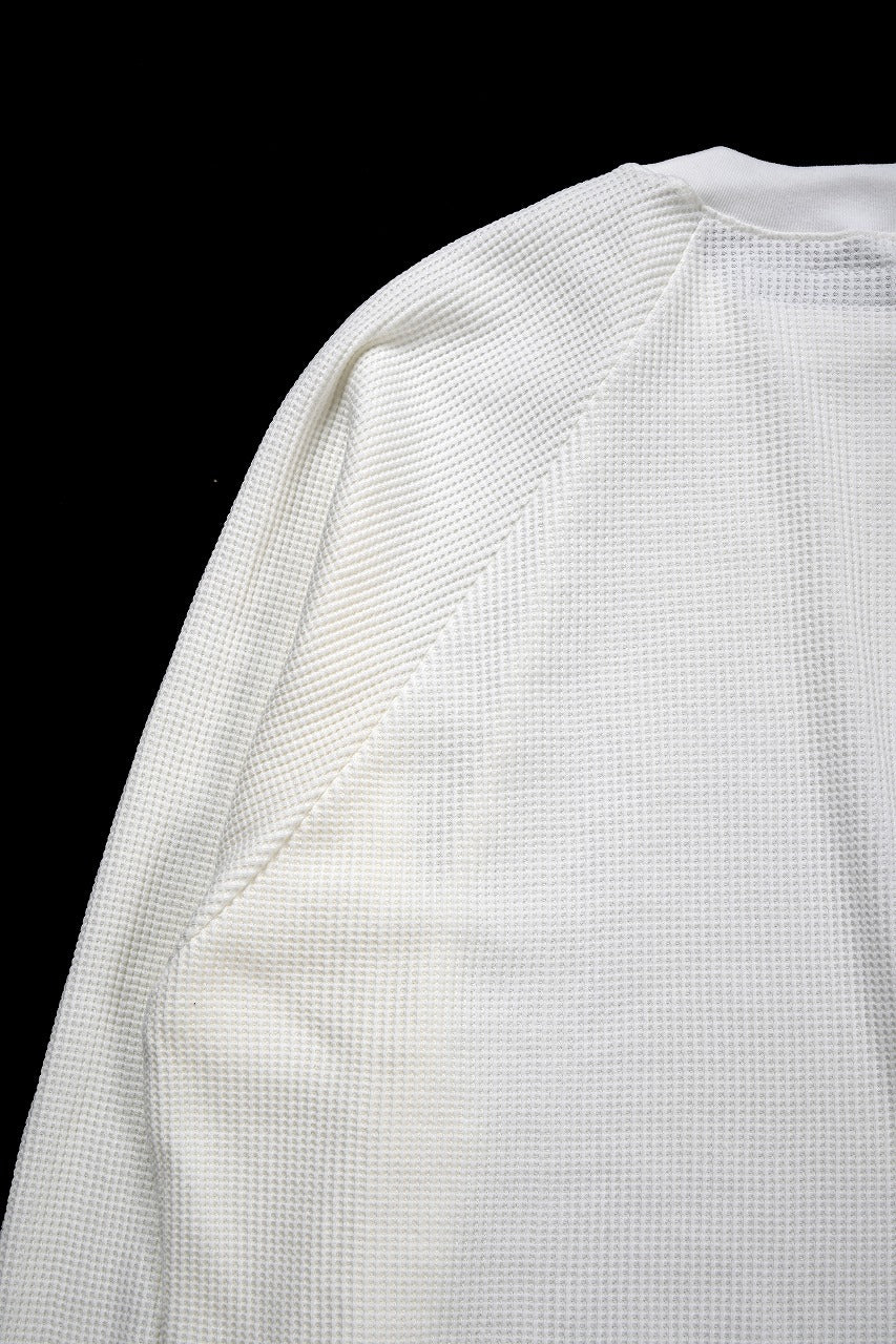 Load image into Gallery viewer, 【SAMPLE SALE】A.F ARTEFACT OVER SIZED DOLMAN LONG PULL OVER / WAFFLE COTTON JERSEY (WHITE)