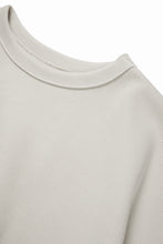 画像をギャラリービューアに読み込む, N/07 BASIC TOP / RIBBED CARDBOARD KNIT JERSEY (LIGHT BEIGE)