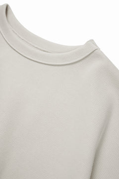 画像をギャラリービューアに読み込む, N/07 BASIC TOP / RIBBED CARDBOARD KNIT JERSEY (LIGHT BEIGE)