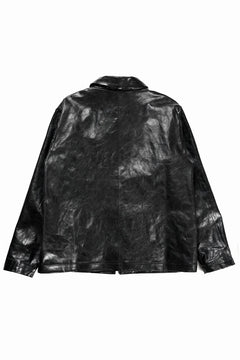 画像をギャラリービューアに読み込む, A TENTATIVE ATELIER MARCEL POOT LEATHER ZIPPER WORKER JACKET / VACCHETTA HORSE LEATHER (BLACK)