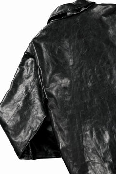 画像をギャラリービューアに読み込む, A TENTATIVE ATELIER MARCEL POOT LEATHER ZIPPER WORKER JACKET / VACCHETTA HORSE LEATHER (BLACK)