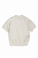 画像をギャラリービューアに読み込む, N/07 BASIC TOP / RIBBED CARDBOARD KNIT JERSEY (LIGHT BEIGE)
