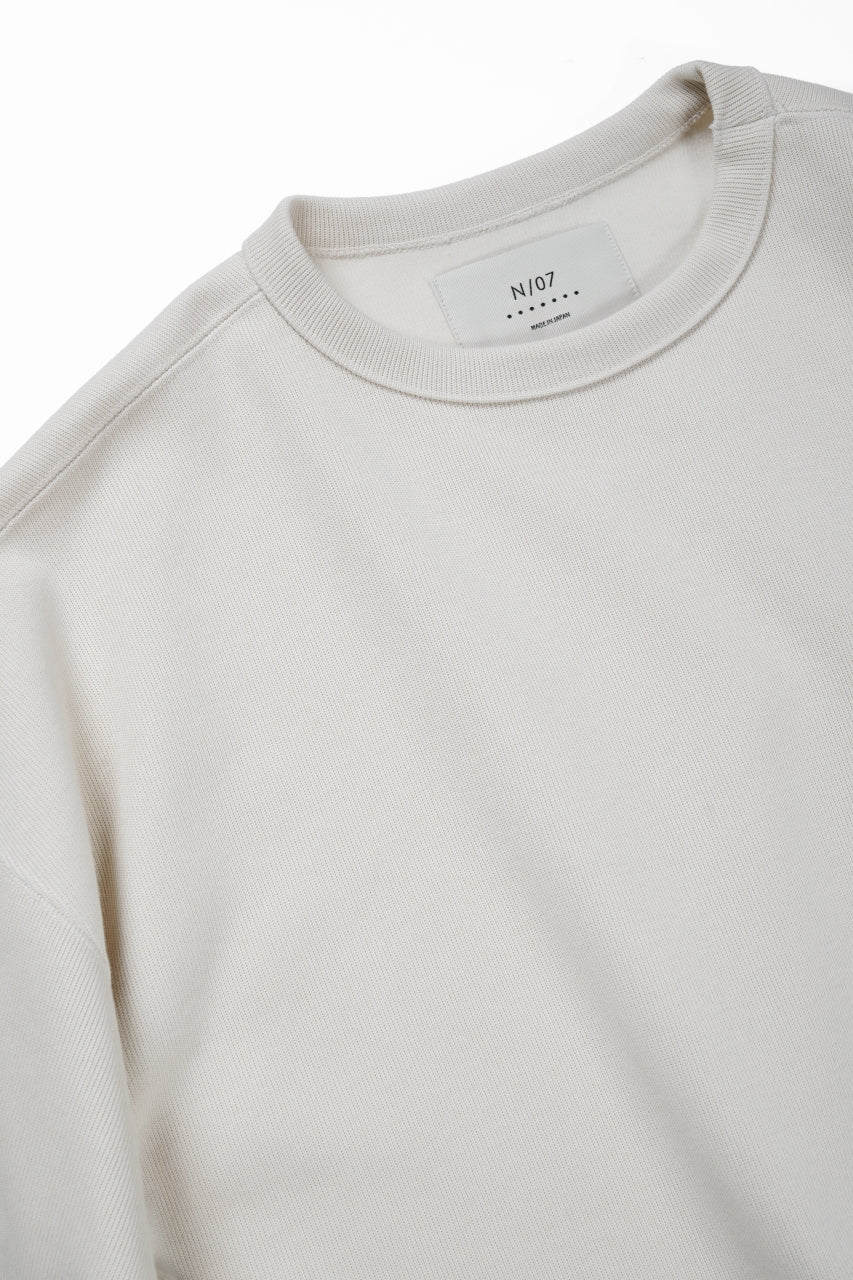 画像をギャラリービューアに読み込む, N/07 BASIC TOP / RIBBED CARDBOARD KNIT JERSEY (LIGHT BEIGE)