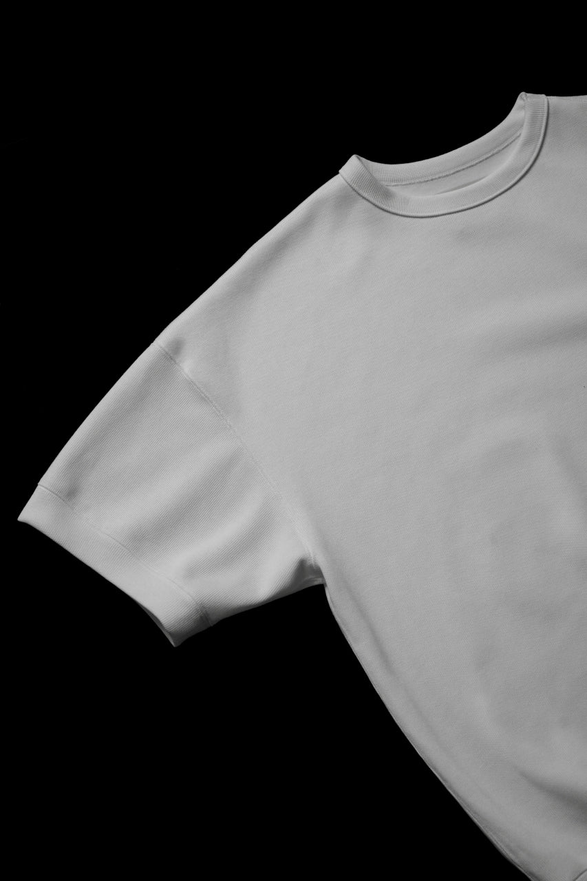 画像をギャラリービューアに読み込む, N/07 BASIC TOP / RIBBED CARDBOARD KNIT JERSEY (WHITE)