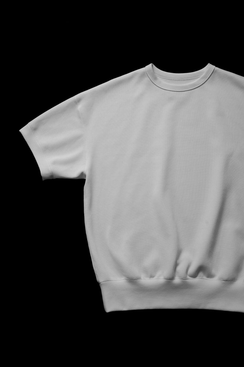 画像をギャラリービューアに読み込む, N/07 BASIC TOP / RIBBED CARDBOARD KNIT JERSEY (WHITE)