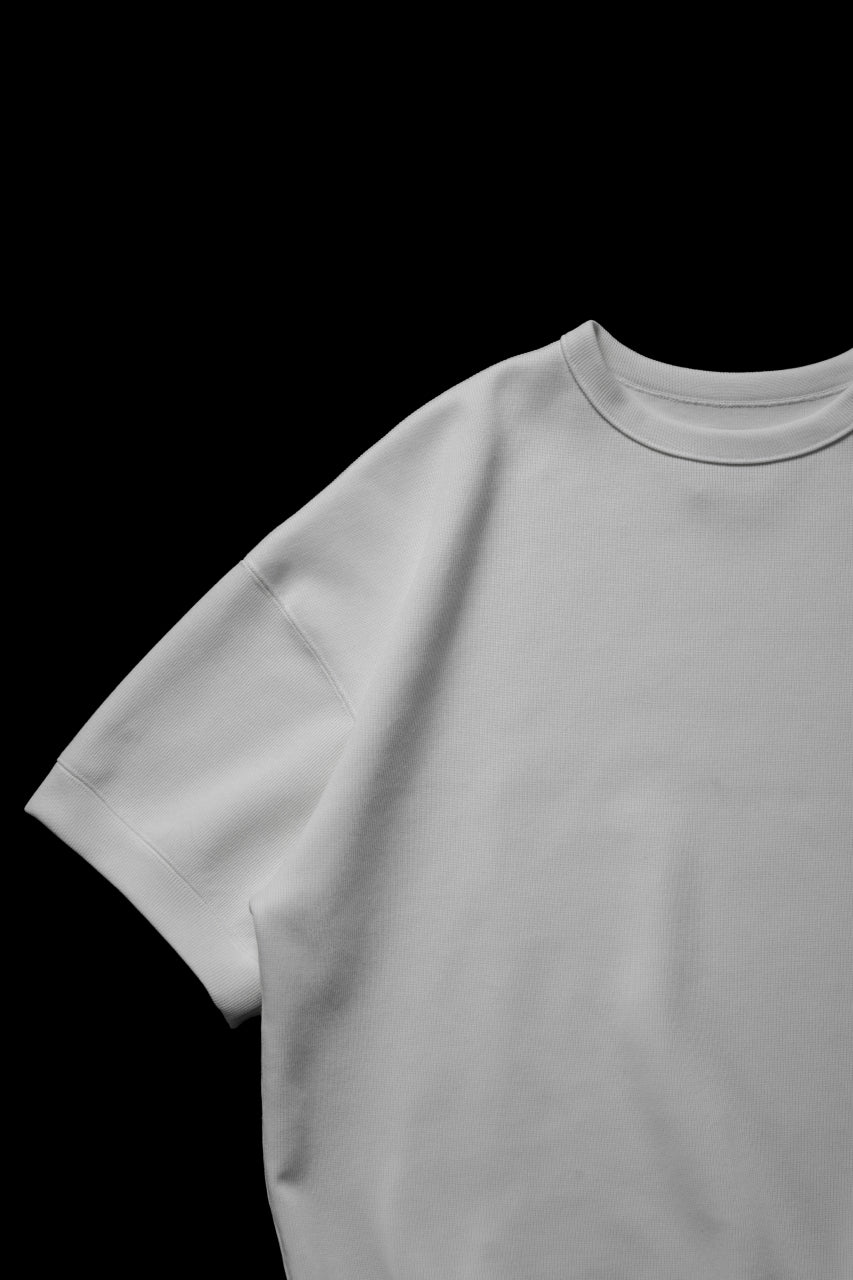 画像をギャラリービューアに読み込む, N/07 BASIC TOP / RIBBED CARDBOARD KNIT JERSEY (WHITE)
