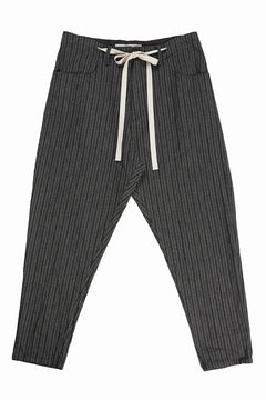 Load image into Gallery viewer, 【SAMPLE SALE】vital drawst tapered trousers / sean hell twisted heather (GREY STRIPE)