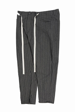 Load image into Gallery viewer, 【SAMPLE SALE】vital drawst tapered trousers / sean hell twisted heather (GREY STRIPE)