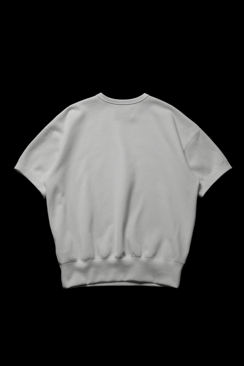 画像をギャラリービューアに読み込む, N/07 BASIC TOP / RIBBED CARDBOARD KNIT JERSEY (WHITE)