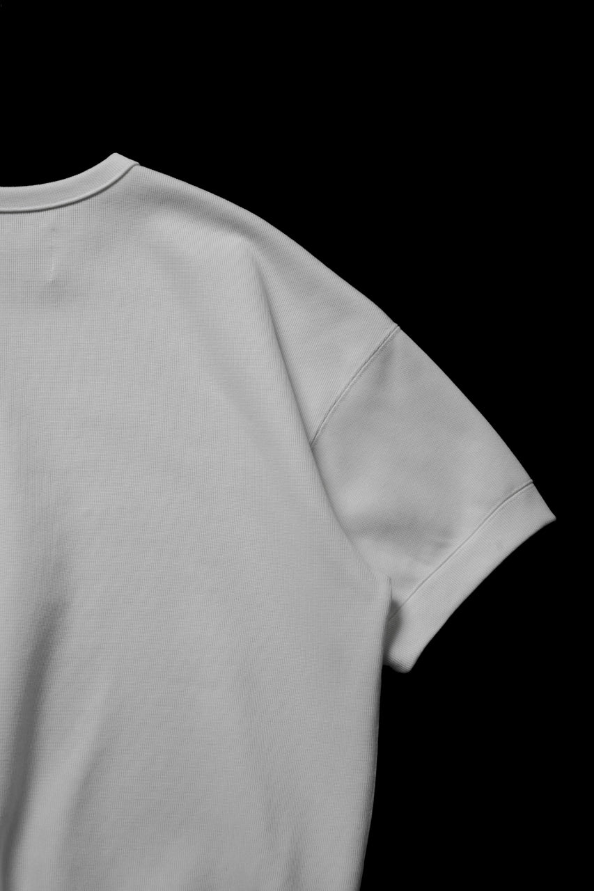 画像をギャラリービューアに読み込む, N/07 BASIC TOP / RIBBED CARDBOARD KNIT JERSEY (WHITE)