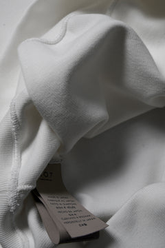 画像をギャラリービューアに読み込む, N/07 BASIC TOP / RIBBED CARDBOARD KNIT JERSEY (WHITE)