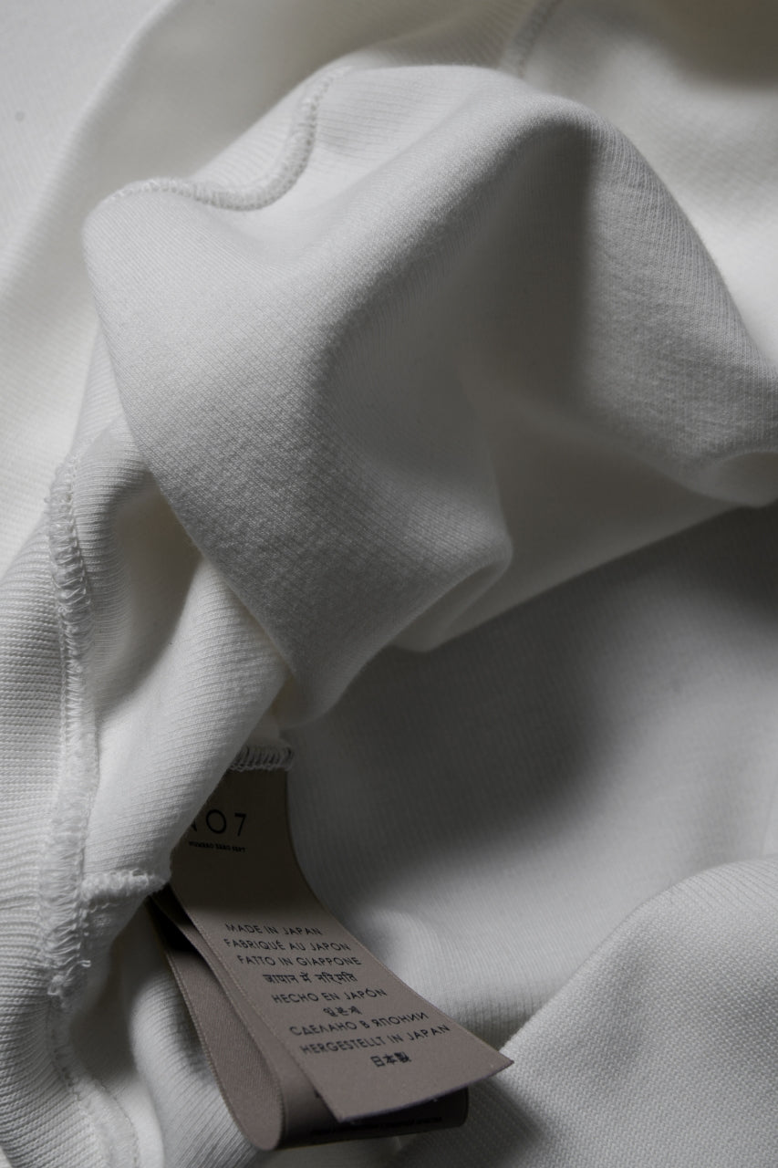 画像をギャラリービューアに読み込む, N/07 BASIC TOP / RIBBED CARDBOARD KNIT JERSEY (WHITE)