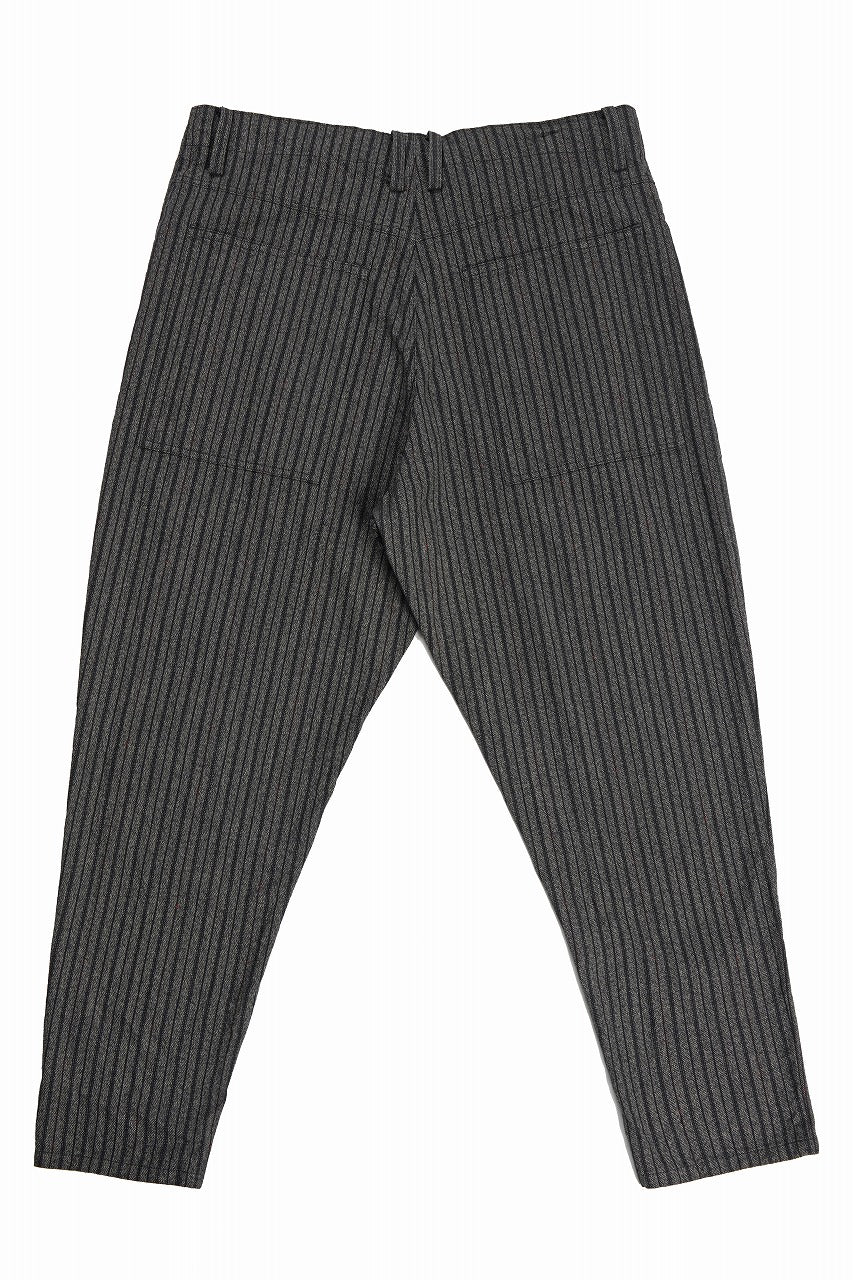 Load image into Gallery viewer, 【SAMPLE SALE】vital drawst tapered trousers / sean hell twisted heather (GREY STRIPE)