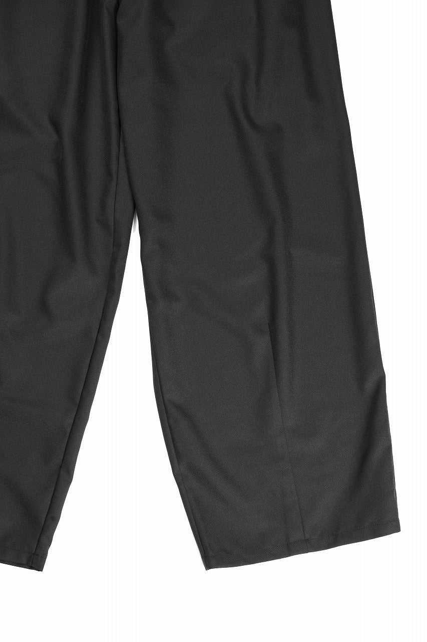 画像をギャラリービューアに読み込む, F/CE. TWIST WOOL WIDE TROUSERS (BLACK)