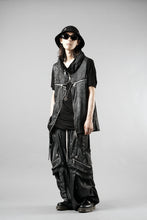 画像をギャラリービューアに読み込む, A.F ARTEFACT CROSS ZIP VEST / UNEVEN TEXTURE (BLACK)