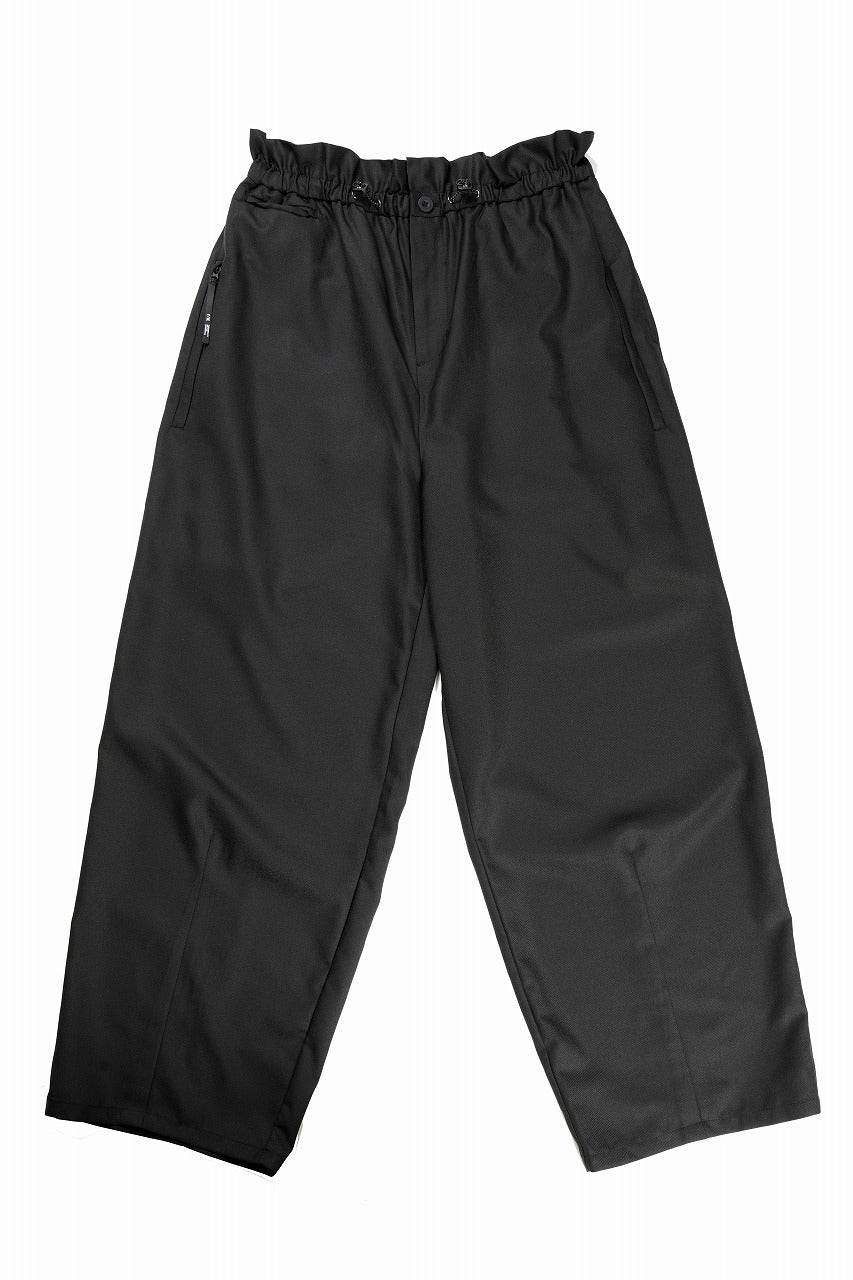 F/CE. TWIST WOOL WIDE TROUSERS (BLACK)