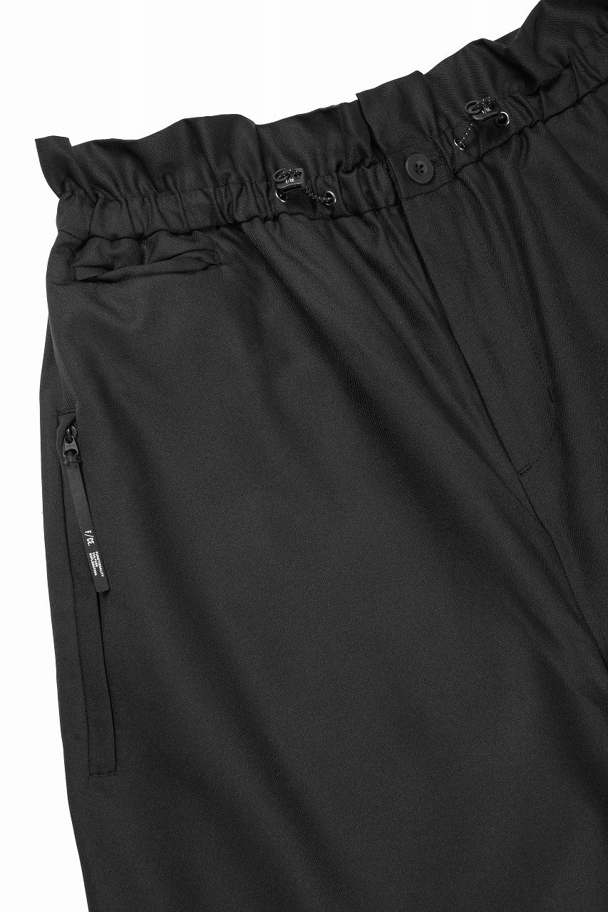 画像をギャラリービューアに読み込む, F/CE. TWIST WOOL WIDE TROUSERS (BLACK)