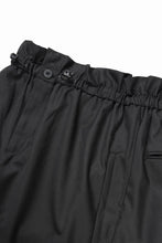 画像をギャラリービューアに読み込む, F/CE. TWIST WOOL WIDE TROUSERS (BLACK)