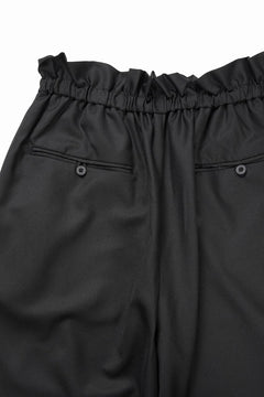 画像をギャラリービューアに読み込む, F/CE. TWIST WOOL WIDE TROUSERS (BLACK)