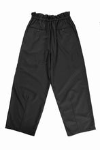 画像をギャラリービューアに読み込む, F/CE. TWIST WOOL WIDE TROUSERS (BLACK)
