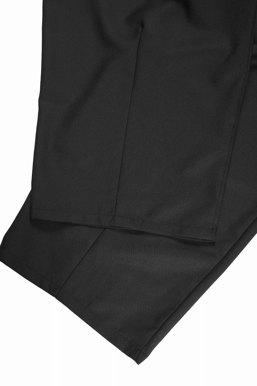 画像をギャラリービューアに読み込む, F/CE. TWIST WOOL WIDE TROUSERS (BLACK)